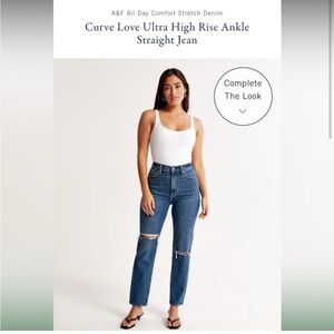 Abercrombie & Fitch Curve Love High Rise Jeans